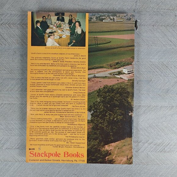 Good Earth & Country Cooking Betty Groff Vintage Cookbook Pennsylvania Recipes - Picture 9 of 9